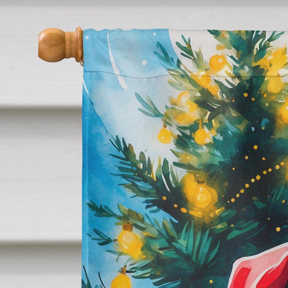 Beagle Christmas House Flag