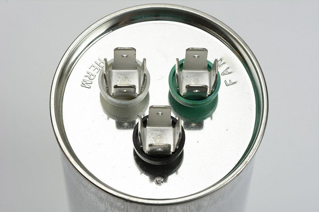 Carrier Bryant Payne P291-8073R - 80 + 7.5 uf MFD 370 440 Volt VAC Replacement Round Dual Run Capacitor