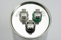 Carrier Bryant Payne P291-8073R - 80 + 7.5 uf MFD 370 440 Volt VAC Replacement Round Dual Run Capacitor
