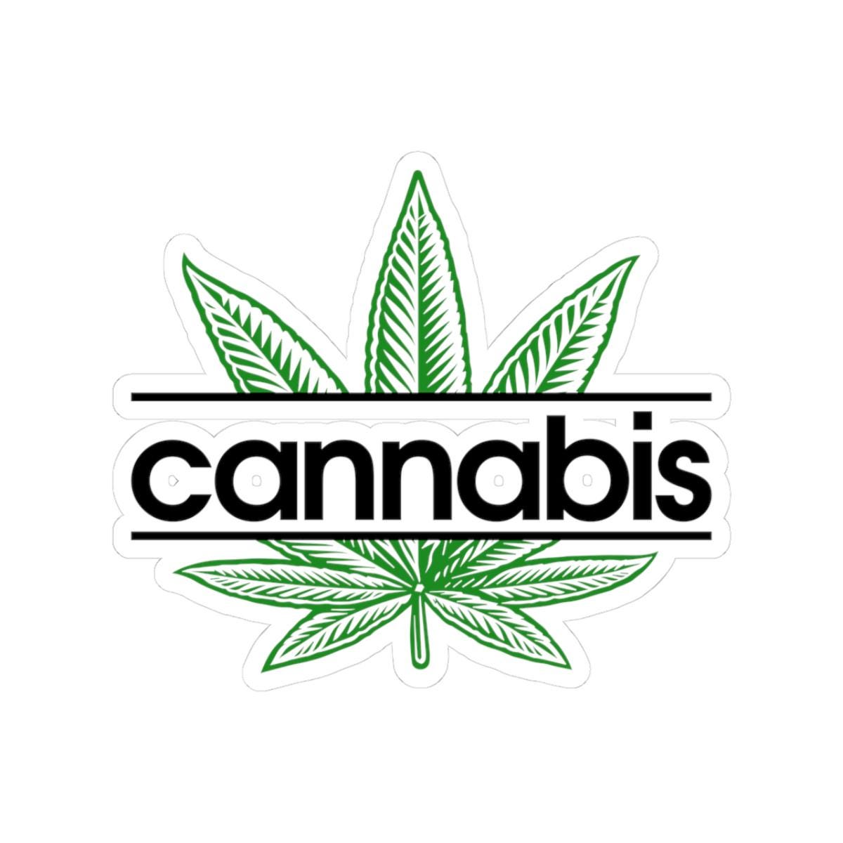 ColorFlow | Support Your Local Pot Dealer Weed Sticker Waterproof Cannabis Leaf Vinyl Decal Funny Stoner Quote for Laptop Flask